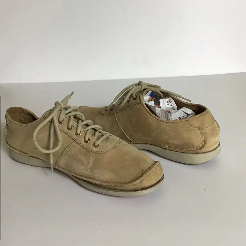 Dexter Men’s  Shoes Tan Leather  Comfort Tie up Shoes  Size 9M EUC Gorpcore